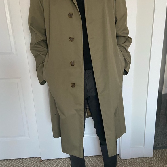 Mens Burberry Trench-coat Size L - Olive Green - Picture 2 of 11